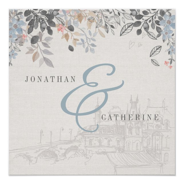 Old World Charm Print with names (Front)