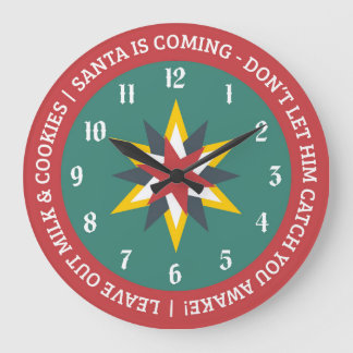 Old World Christmas Clock with Santa Indicator