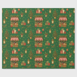 Old World Christmas Market Wrapping Paper