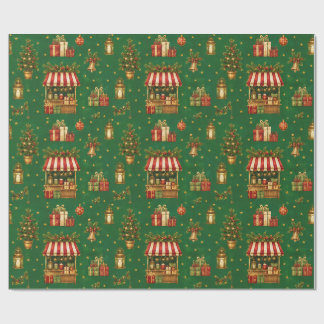 Old World Christmas Market Wrapping Paper