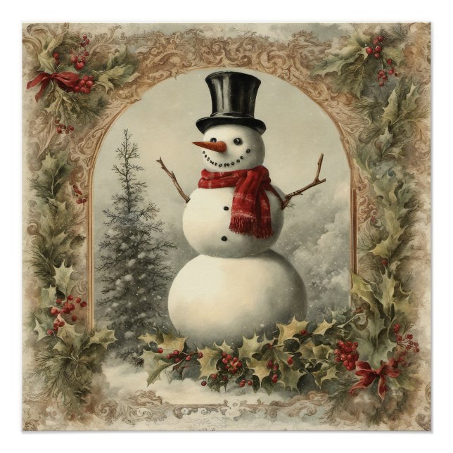 Old World Christmas Snowman Poster (Front)