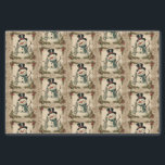 Old World Christmas Snowman Tissue Paper<br><div class="desc">A whimsical vintage design of snowman. Great for Christmas gift wrapping or for craft and decoupage projects.</div>