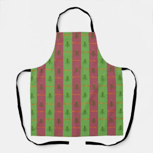 Old World Christmas Tree Pattern Evergreen Apron