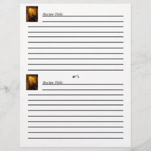 Old World Cookbook Recipe Cards