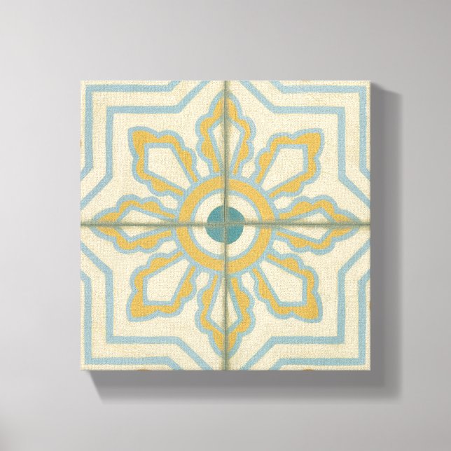 Old World Decorative Tile Pattern Canvas Print (Front)