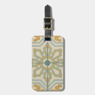 Old World Decorative Tile Pattern Luggage Tag