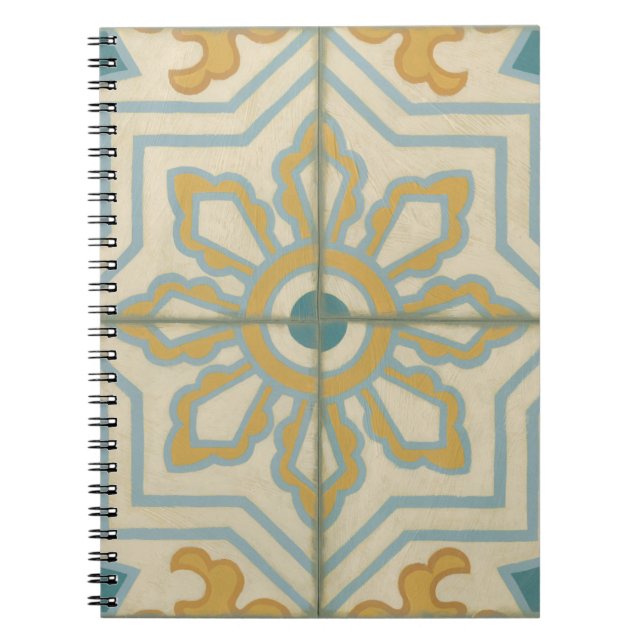 Old World Decorative Tile Pattern Notebook (Front)