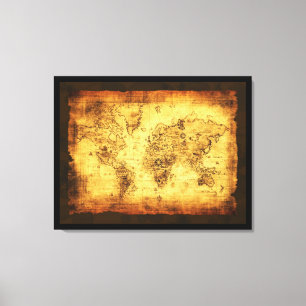 Old World Map Art Print