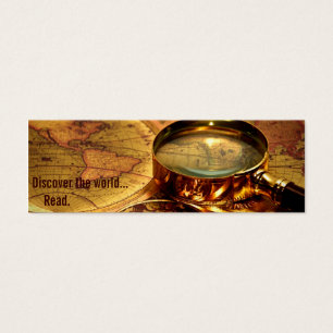 old world map bookmark