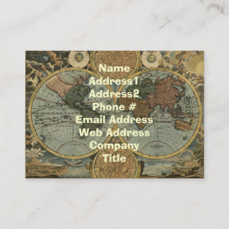Old World Map Business Cards