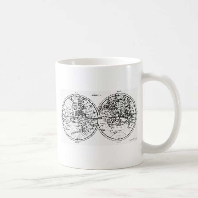 Old world map coffee mug (Right)