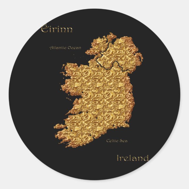 Old World Map Designer Gift Classic Round Sticker (Front)