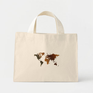 Old World Map Designer Gift Mini Tote Bag