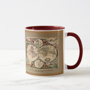 Old World Map Designer Gift Mug