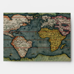OLD WORLD MAP Greeting Card Envelope
