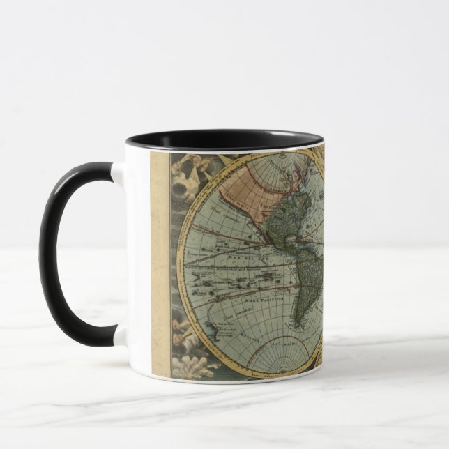 Old World Map Mugs (Left)
