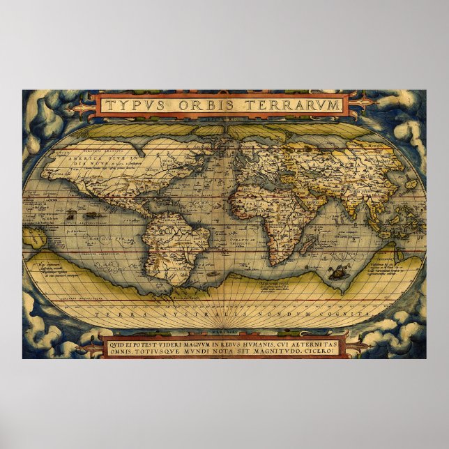 Old World Map Poster (Front)