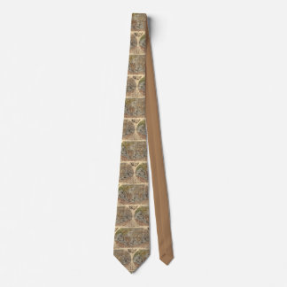 Old World Map Tie