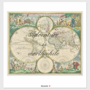 old world map travel vacation adventure quotes