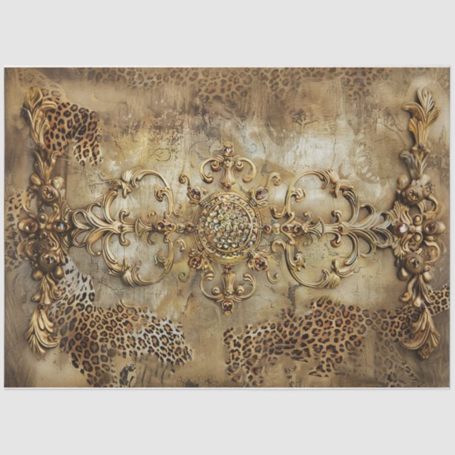 Old World Medallion Tissue Paper (Front)