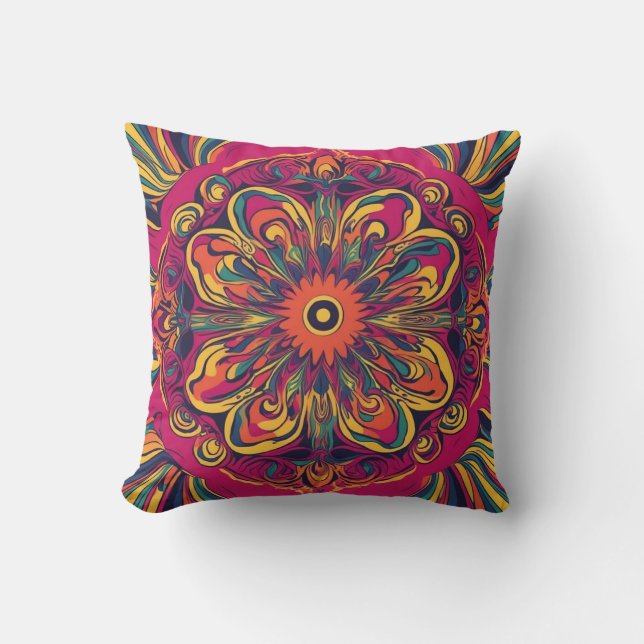 Old World Ornament Throw Pillow (Front)