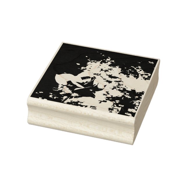 Old World Rose design Rubber Stamp (Stamp)