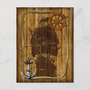 Old World Sailing Postcard