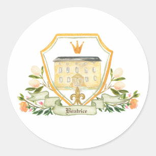 Old World Shakespeare Fairytale Classic Round Sticker