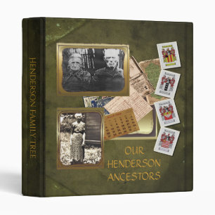 Old World Vintage Family Tree Album Binder