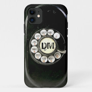 Old worn bakelite phone rotary dial iPhone 11 case