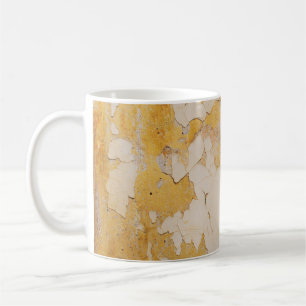 Old yellow stucco backgroundabstract, aged, antiqu coffee mug