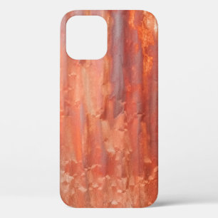 Old zinc background in vintage style. Rusted wall  iPhone 12 Case