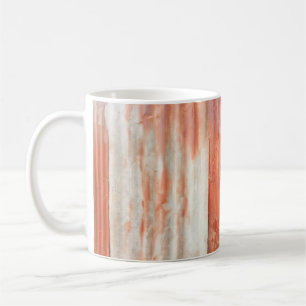 Old zinc background in vintage style. Rusted wall  Coffee Mug