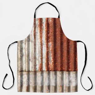 old zine and rusty corrugated texture background. apron