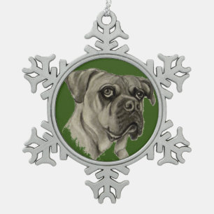 Olde English Bulldogge  Ornament by Carol Zeock