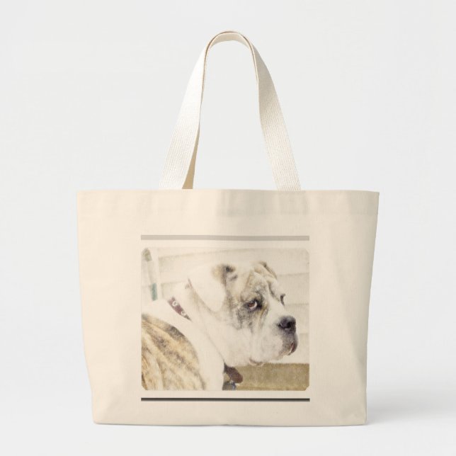 Olde english bulldogge tote bag (Front)