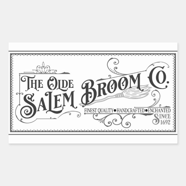 Olde Salem Broom Company Sticker (Front)
