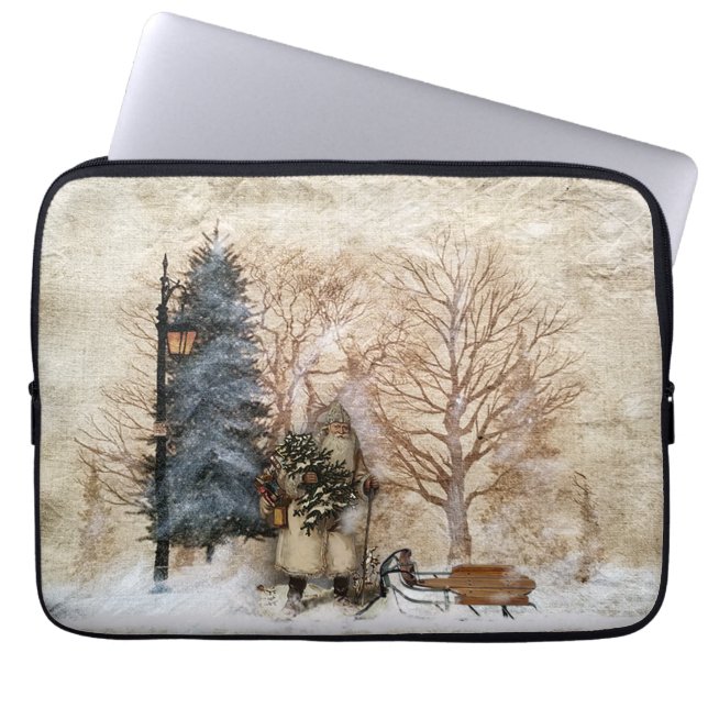 Olde World Santa With Sled- Project Bag (Front)