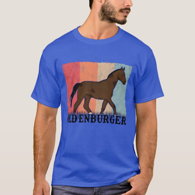 Oldenburg Horse Retro retro T-Shirt (Front)