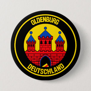 Oldenburg Round Emblem 3 Inch Round Button