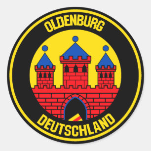 Oldenburg Round Emblem Classic Round Sticker