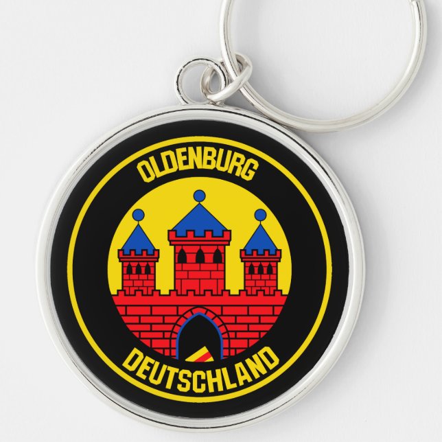 Oldenburg Round Emblem Keychain (Front)