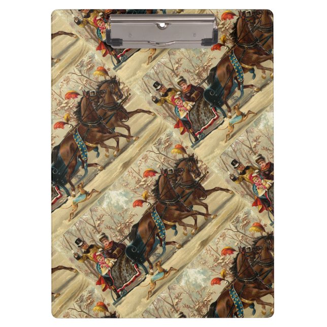 Older and Younger Sisters Ride - Mary Evans Clipboard (Front)