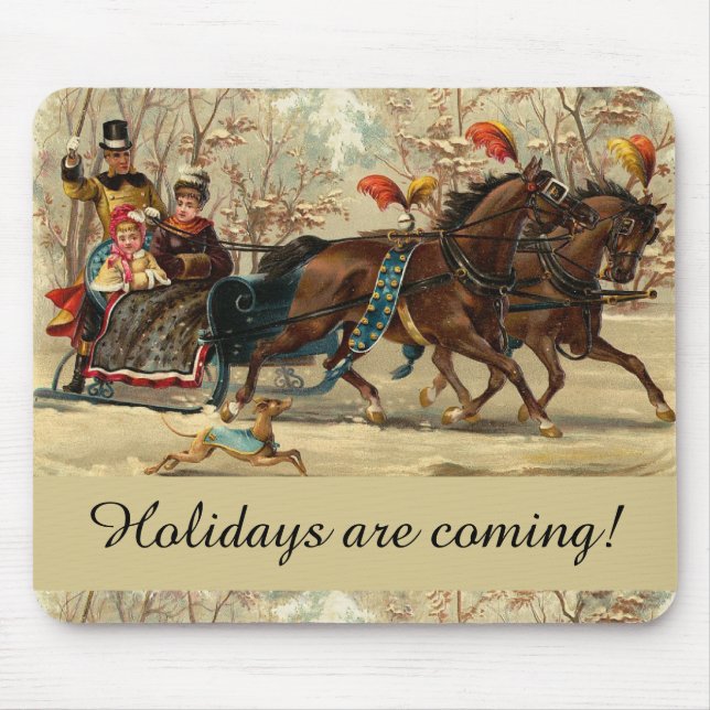 Older and Younger Sisters Ride - Mary Evans Mouse Pad (Front)