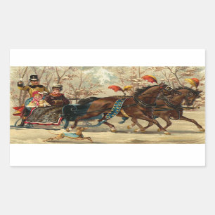 Older and Younger Sisters Ride - Mary Evans Sticker