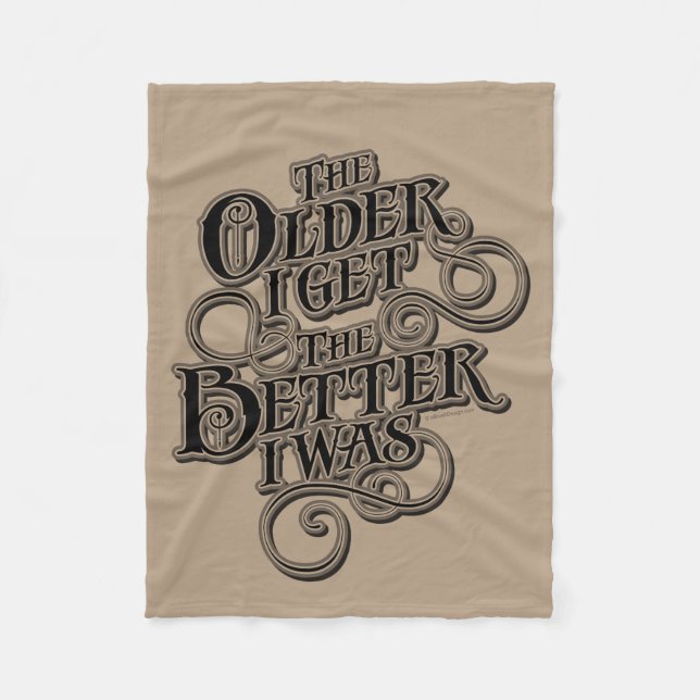 Older Better Fleece Blanket (Front)