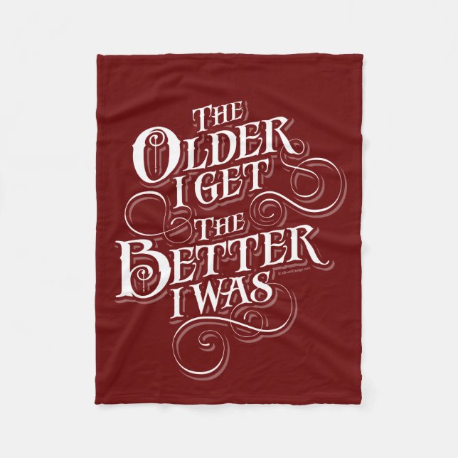 Older Better Fleece Blanket (Front)