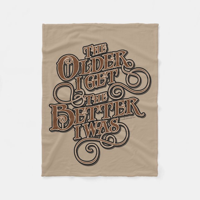 Older Better Fleece Blanket (Front)