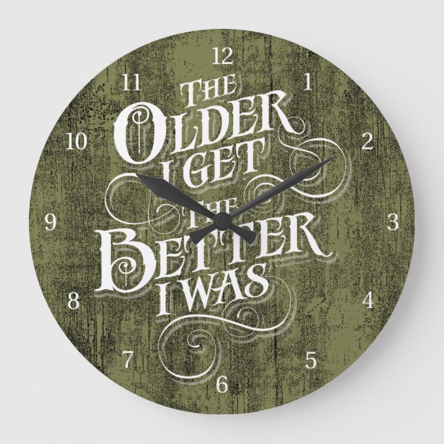 Older Better Large Clock (Front)