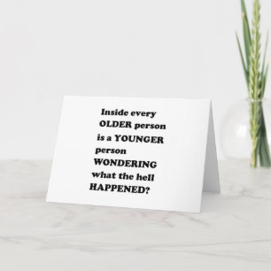 OLDER YOUNGER life reality motivation leader GIFTS Holiday Card